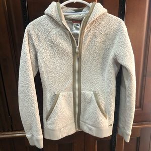 The North Face Cream Ridge Fleece Zip-Hoodie, Small